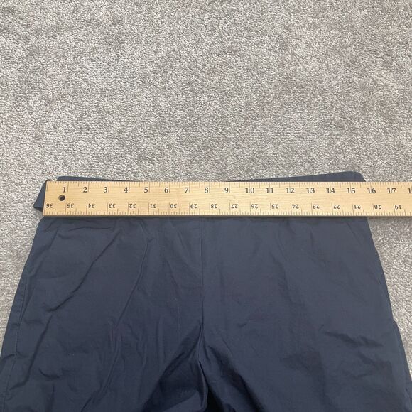 J.Crew Rory  Wide Leg Cullote Crop Pants Womens 10 Navy Blue Gaucho Cotton 31x19 - Picture 7 of 10